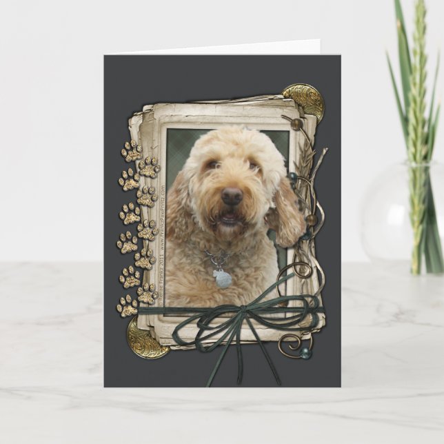Fars dag - Stone Tass - GoldenDoodle Kort (Framsida)