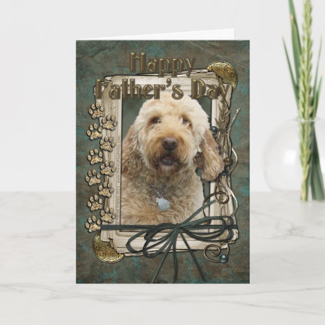 Fars dag - Stone Tass - GoldenDoodle Kort (Framsida)