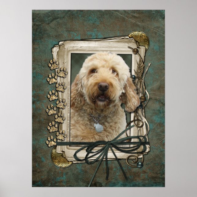 Fars dag - Stone Tass - GoldenDoodle Poster (Framsidan)