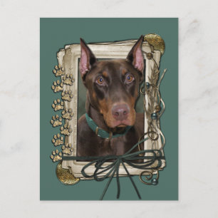 Fars dag - Stone Tassar - Doberman - Red Vykort