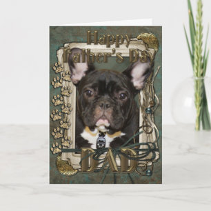 Fars dag - Stone Tassar - Fransk Bulldog - Teal Kort