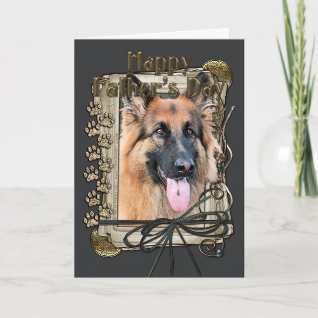 Fars dag - Stone Tassar - German Shepherd - Chanc Kort (Framsida)