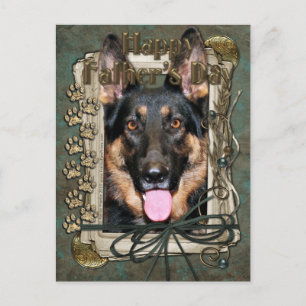 Fars dag - Stone Tassar - German Shepherd - Kuno Vykort