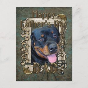 Fars dag - Stone Tassar - Rottweiler - Harley Vykort