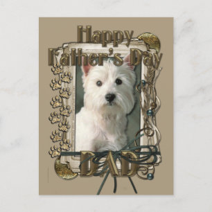 Fars dag - Stone Tassar - Väster Highland Terrier Vykort