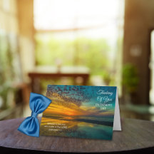 Fars dag-stranden runt Oceanen Sunset Hälsning