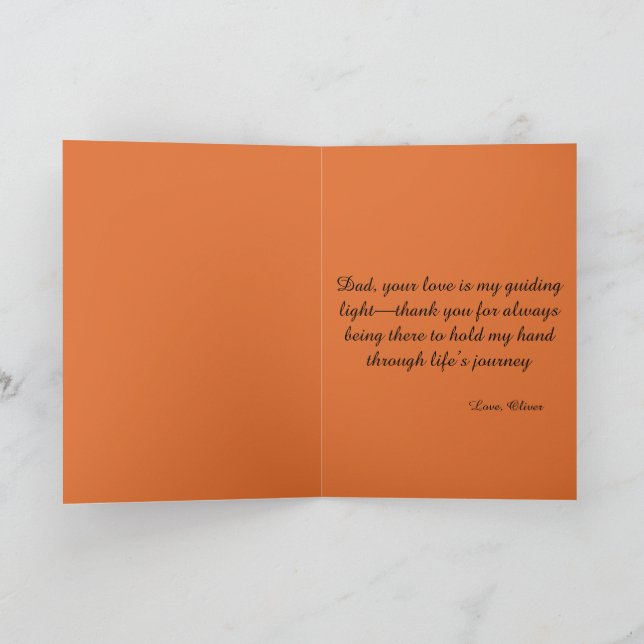 Fars dag Sunset Beach Tack Kort (Inuti)