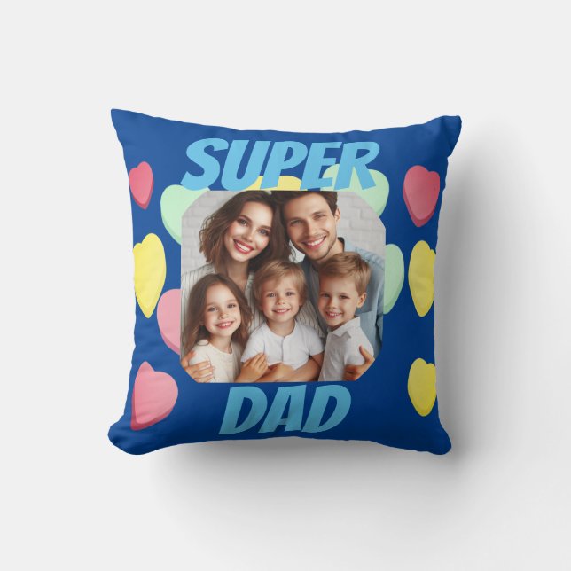 Fars dag Superpappa Kudde (Framsida)