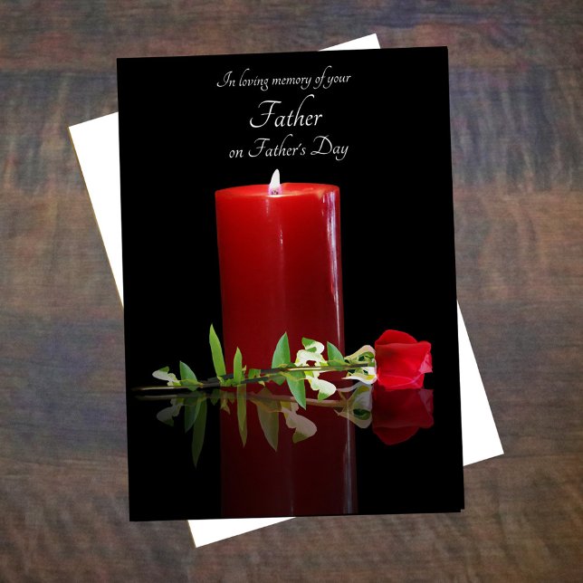 Fars dag Sympathy Memorial för förlust av Pappa Kort (Skapare uppladdad)