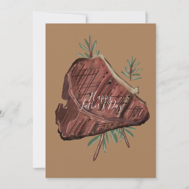 Fars dag T Bone Steak Rosemary Sprigs (Framsida)