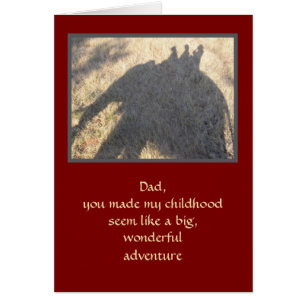 FARS DAG/TACK FÖR ÄVENTYR HÄLSNINGSKORT