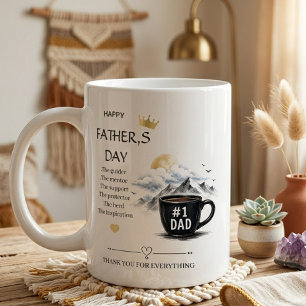 Fars dag Tack U-present Kärleksspecialmugg Jumbo Mugg