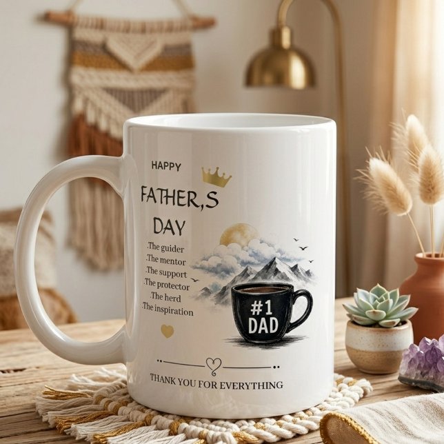 Fars dag Tack U-present  Kärleksspecialmugg Jumbo Mugg (Skapare uppladdad)