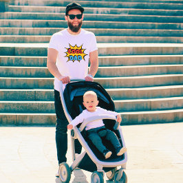Fars dag Tecknad vid Bok Stil vid Manar vid Pappa  T Shirt