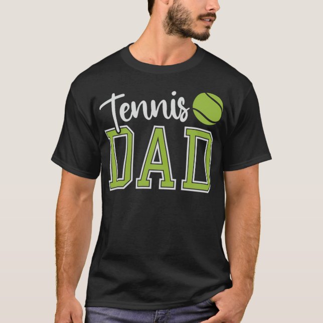 Fars dag Tennis Pappa Tennis Älskare Pappa aba bas T Shirt (Framsida)
