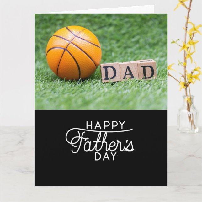 Fars dag till basket på grönt till Pappa Kort (Gul blomma)