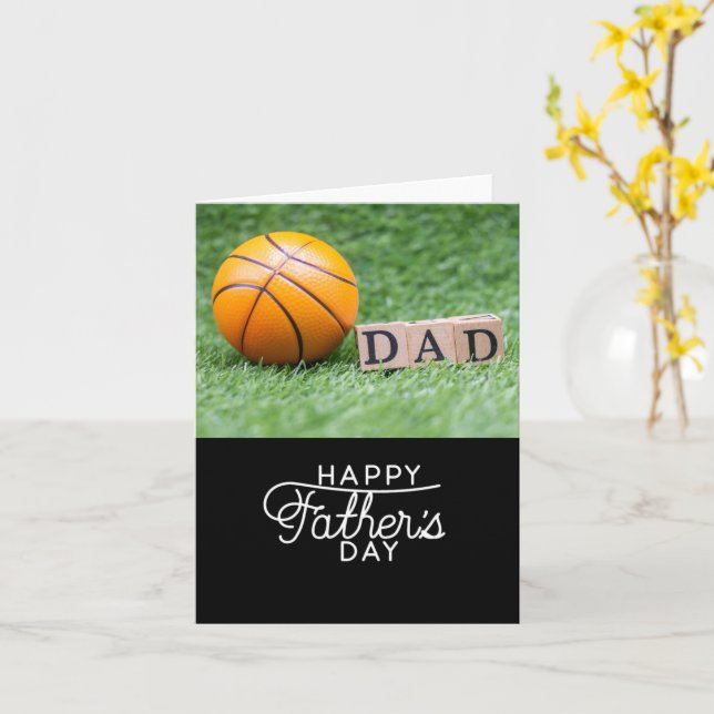 Fars dag till basket på grönt till Pappa Kort (Gul blomma)