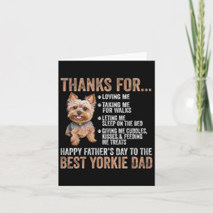 Fars dag till bästa Yorkie Pappa Yorkshire Terri Kort