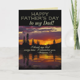 Fars dag till min Pappa, inspirationell bibelsvit Kort