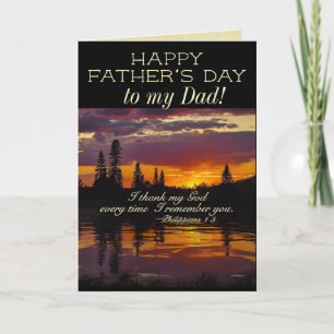 Fars dag till min Pappa, inspirationell bibelsvit Kort
