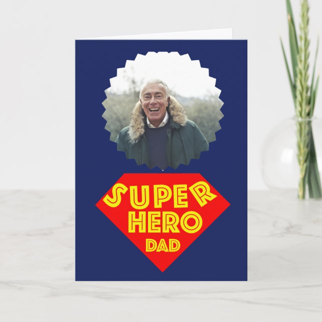 Fars dag Toppen Hero Pappa Helgkort (Framsida)