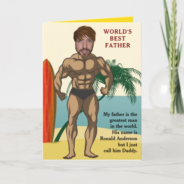Fars dag Toppen Story Bok Äventyr Helgkort (Framsida)