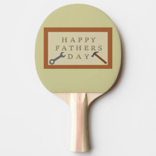 Fars dag-träskylt pingisracket