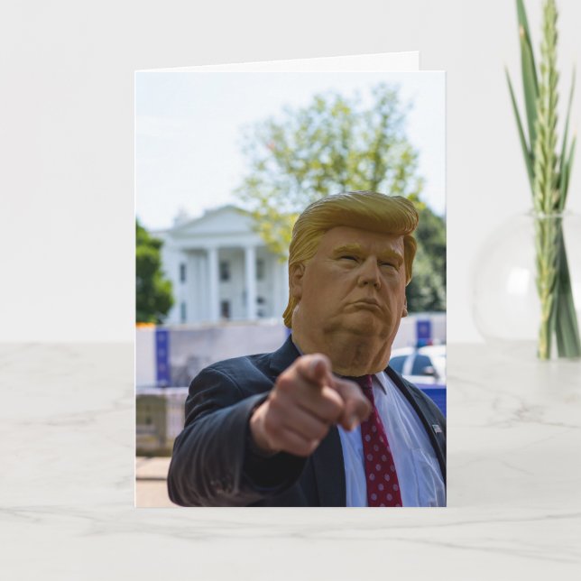 FARS DAG TRUMP MASK ROLIGT KORT FÖR PAPPA (Framsida)