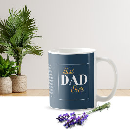 Fars dag-typografi-kaffe Mugg
