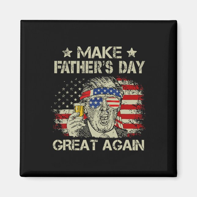 Fars dag Underbar igen Pappa Ltsp Funny Donald Tru Magnet (Framsidan)