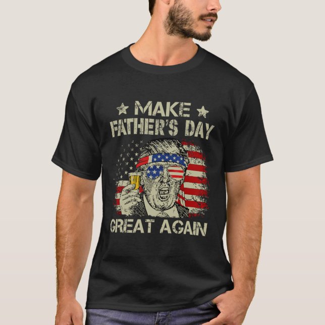 Fars dag Underbar igen Pappa Ltsp Funny Donald Tru T Shirt (Framsida)