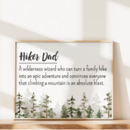 Fars Dag Vandrare Pappa Personlig Citat Poster