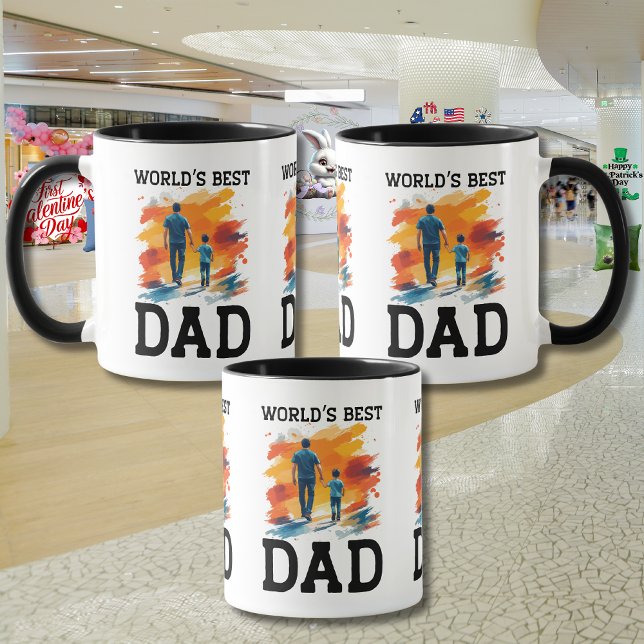 Fars dag "Världens bästa pappa" Mugg (Skapare uppladdad)