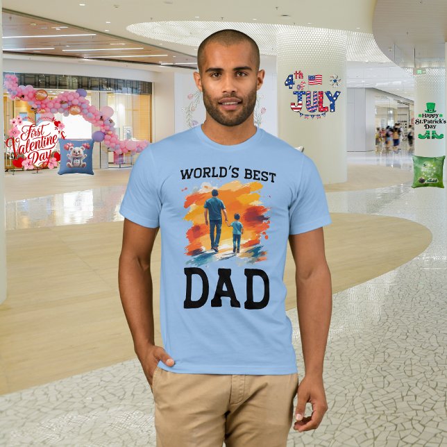 Fars dag "Världens bästa pappa" T Shirt (Skapare uppladdad)
