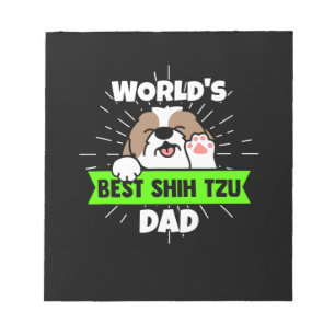 Fars dag Världens bästa Shih Tzu Hund Pappa Anteckningsblock