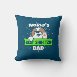 Fars dag   Världens bästa Shih Tzu Hund Pappa Kudde