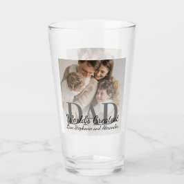 Fars dag Världsmästare Pappa med Photo Glaskopp