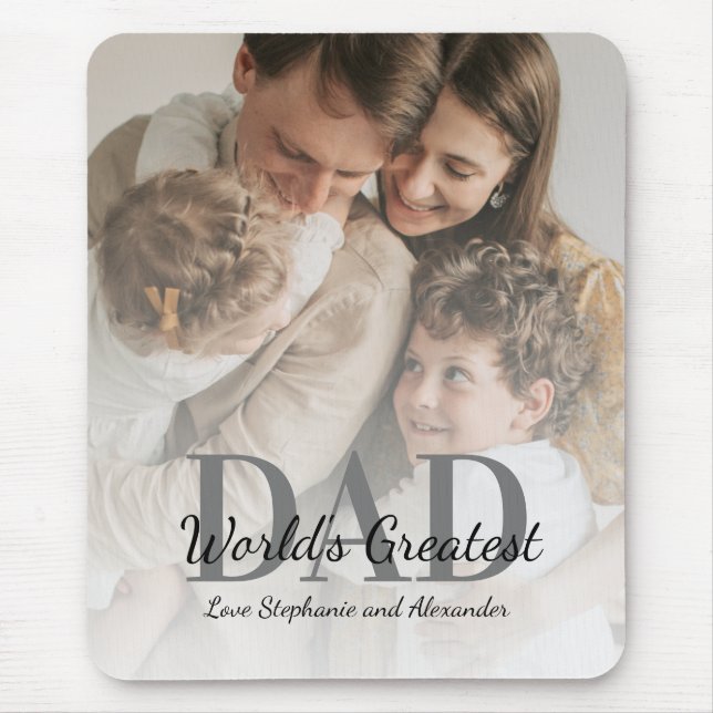 Fars dag Världsmästare Pappa med Photo Musmatta (Framsidan)