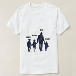 Fars dag Vattenfärg Familj Solnedgång T Shirt