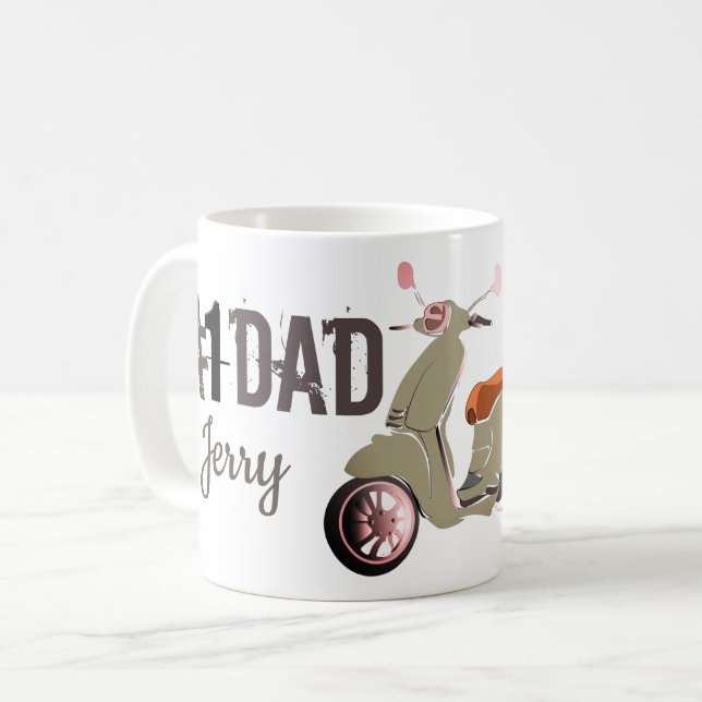 Fars dag Vespa Kaffemugg (Framsida vänster)