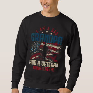 Fars dag Veterans Day Pappa Farfar Pensionerad Sål Lång Ärmad Tröja