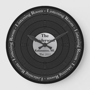 Fars dag vinylposter i avlyssningsrum stor klocka