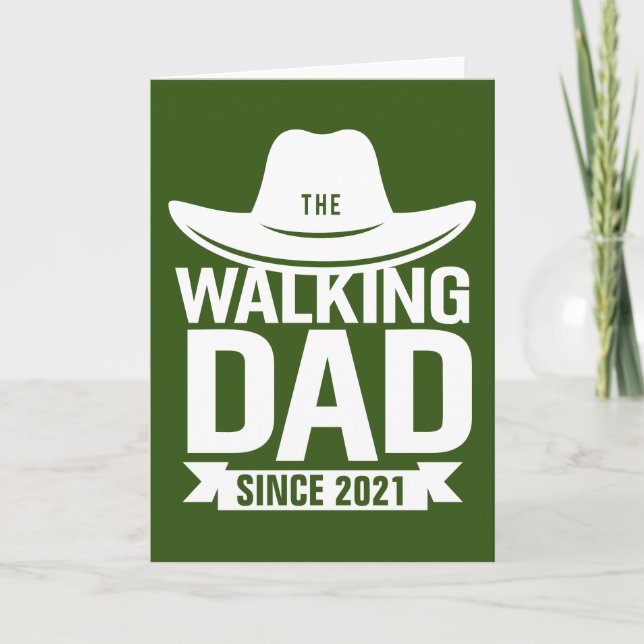 Fars dag - Walking Pappa sen.. Kort (Framsida)