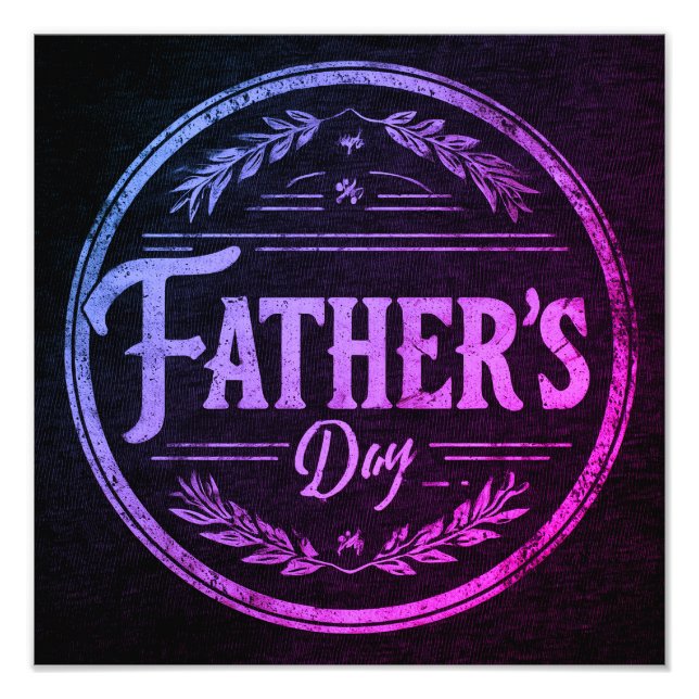 Fars dag Wall Art Fototryck (Framsidan)