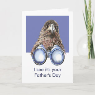 Fars dag Wonderful Fågelskådning Pappa Humor Kort