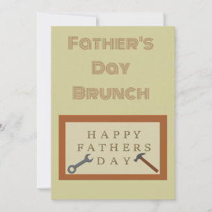 Fars dag Wooden Sign Brunch Inbjudningar
