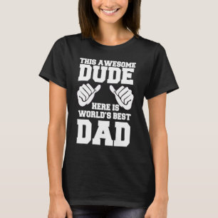 Fars dag Worlds bästa Coola Pappa 1 T Shirt