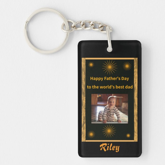 Fars dag World's Best Pappa keychain (Framsidan)
