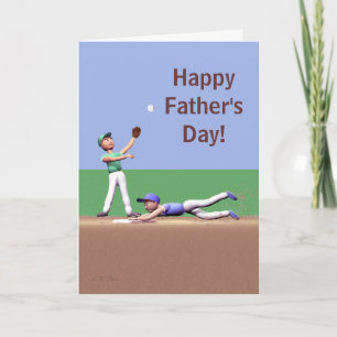 Fars dagbaseballtecken kort