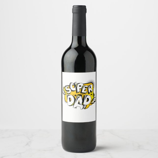 FARS DAGS T-SHIRT VINFLASKA ETIKETT (Framsida)